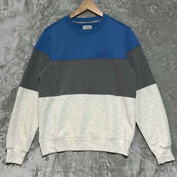 L.L. Bean Other - LL Bean 1912 Colorblock Sweatshirt Mens Size S Blue Preppy Timeless Ivy League